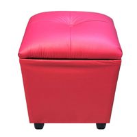 Pouf Baul Fucsia Eco Cuero 40x33x45 Rimar
