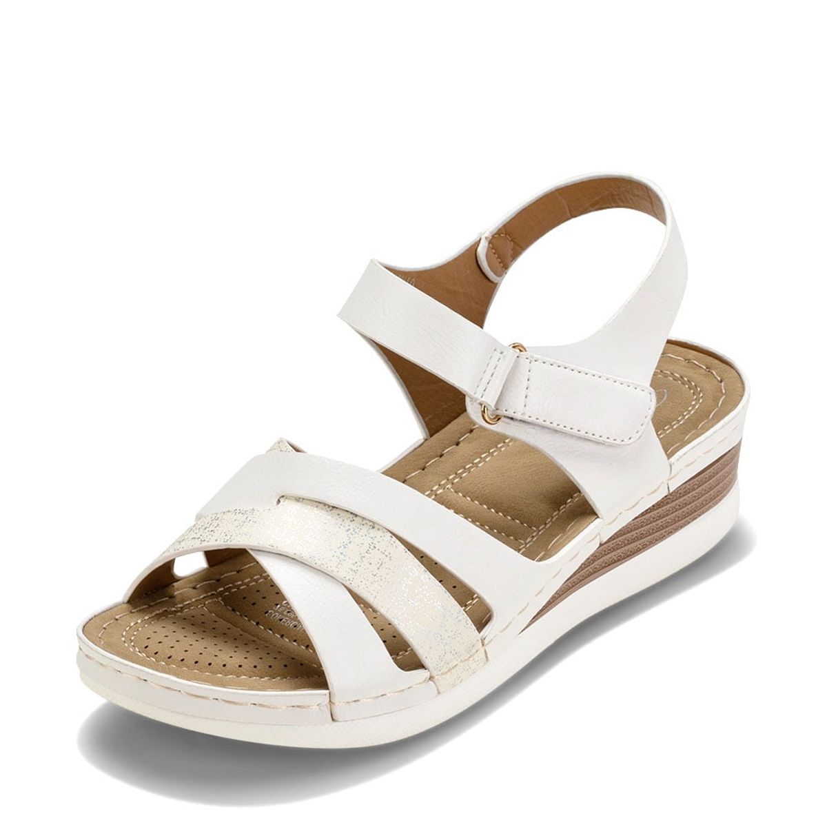 WEIDE - Sandalia Plataforma Blanco Casual QIU310 Weide