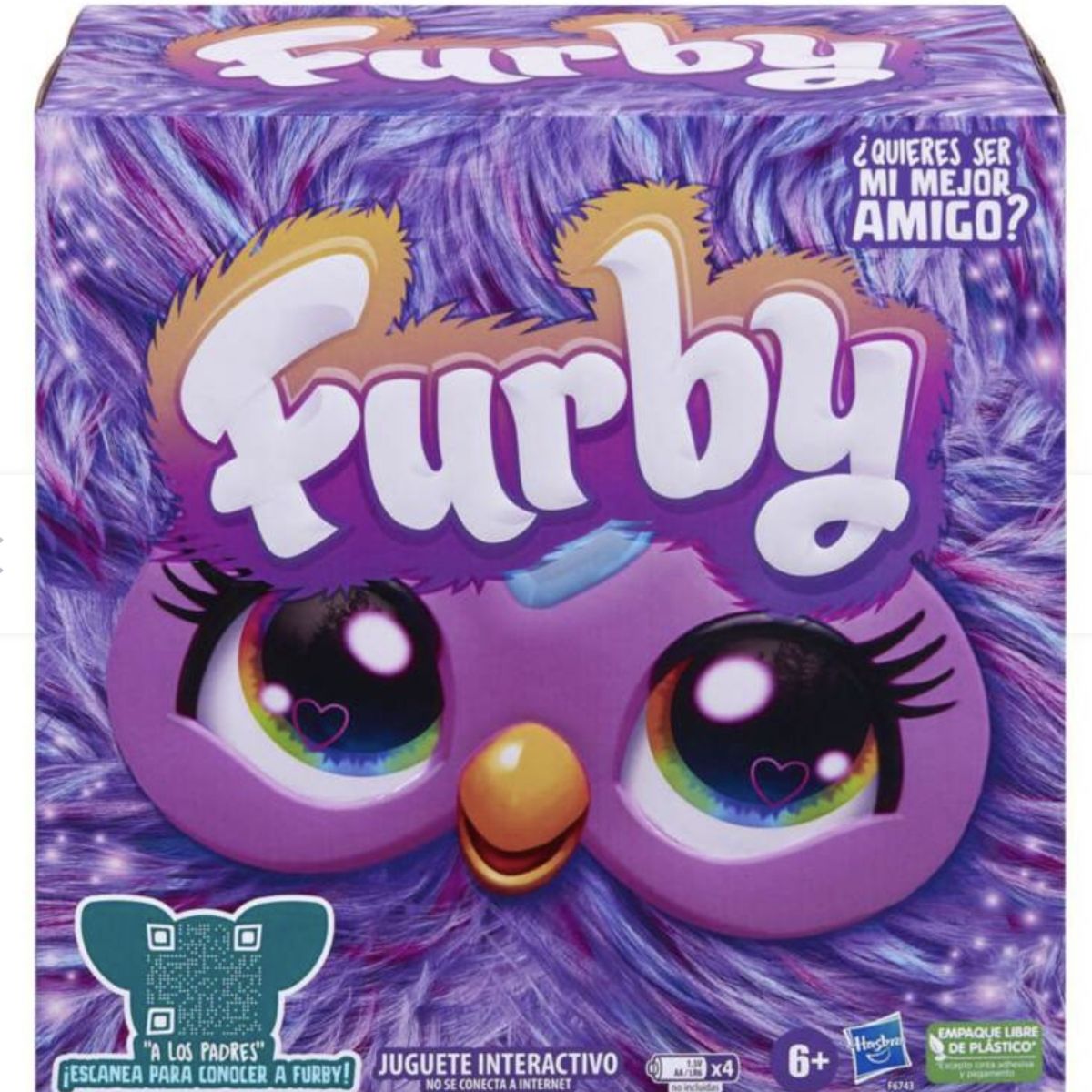 HASBRO - Peluche Furby Morado Interactivo - Hasbro