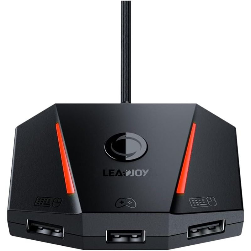 LEADJOY - LEADJOY-adaptador VX2 AimBox para teclado y ratón
