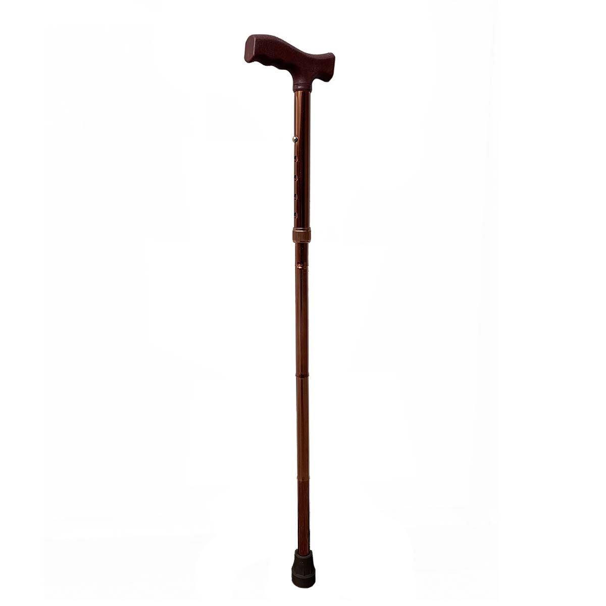 GENERICO - Bastón Plegable Ortopédico de Bronce Regulable En Altura Mango T