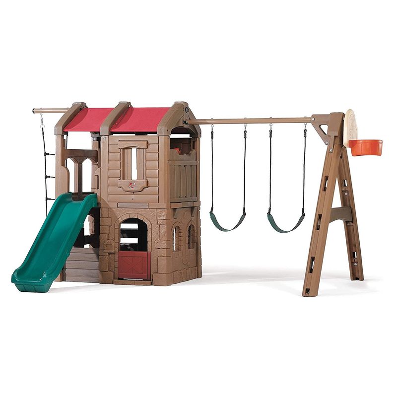 STEP 2 - Columpio y Casa de Juego Infantil Adventure Lodge Step2
