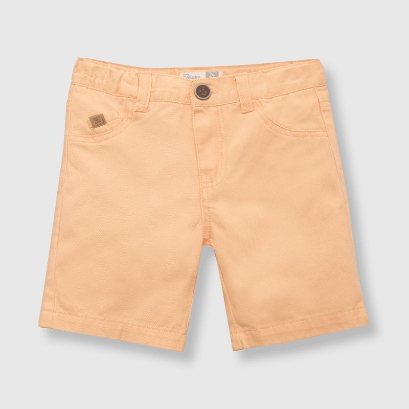 COLLOKY - Bermuda de bebé niño gabardina orange / naranjo (3 a 36 meses) 18-24 meses