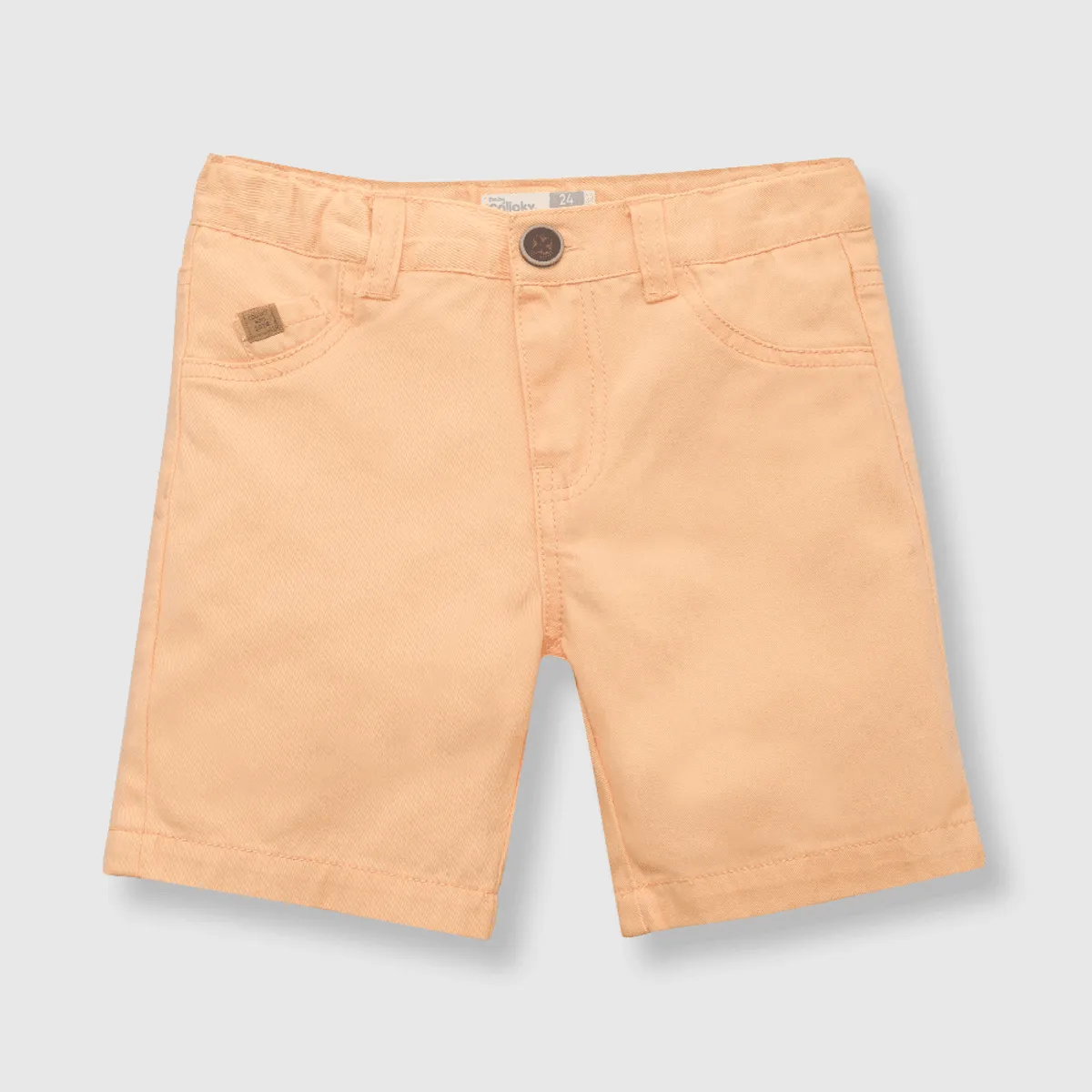 COLLOKY - Bermuda de bebé niño gabardina orange / naranjo (3 a 36 meses) 18-24 meses