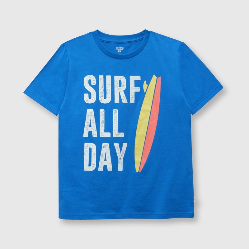 COLLOKY - Polera de niño surf royal blue (2 a 12 años) 12 12