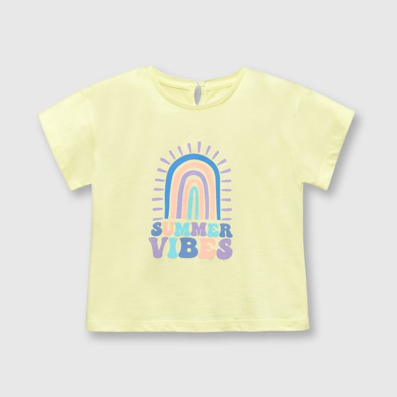 COLLOKY - Polera de bebé niña arcoiris sun (3 a 36 meses) 9-12 meses