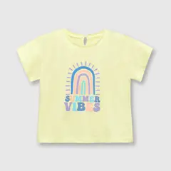 COLLOKY - Polera de bebé niña arcoiris sun (3 a 36 meses) 9-12 meses