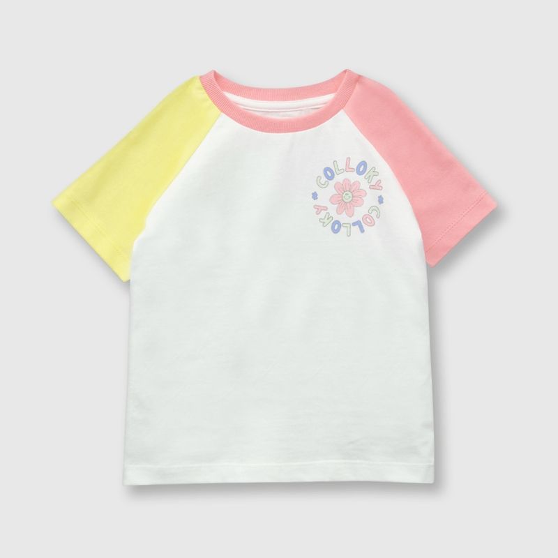 COLLOKY - Polera de bebé niña bloques dark rose (3 a 36 meses) 3-6 meses