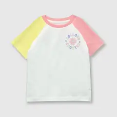 COLLOKY - Polera de bebé niña bloques dark rose (3 a 36 meses) 3-6 meses
