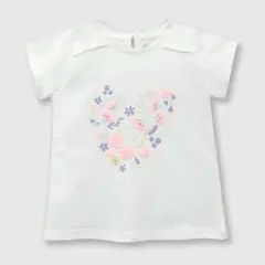 COLLOKY - Polera de bebé niña corazon off white (3 a 36 meses) 24 meses