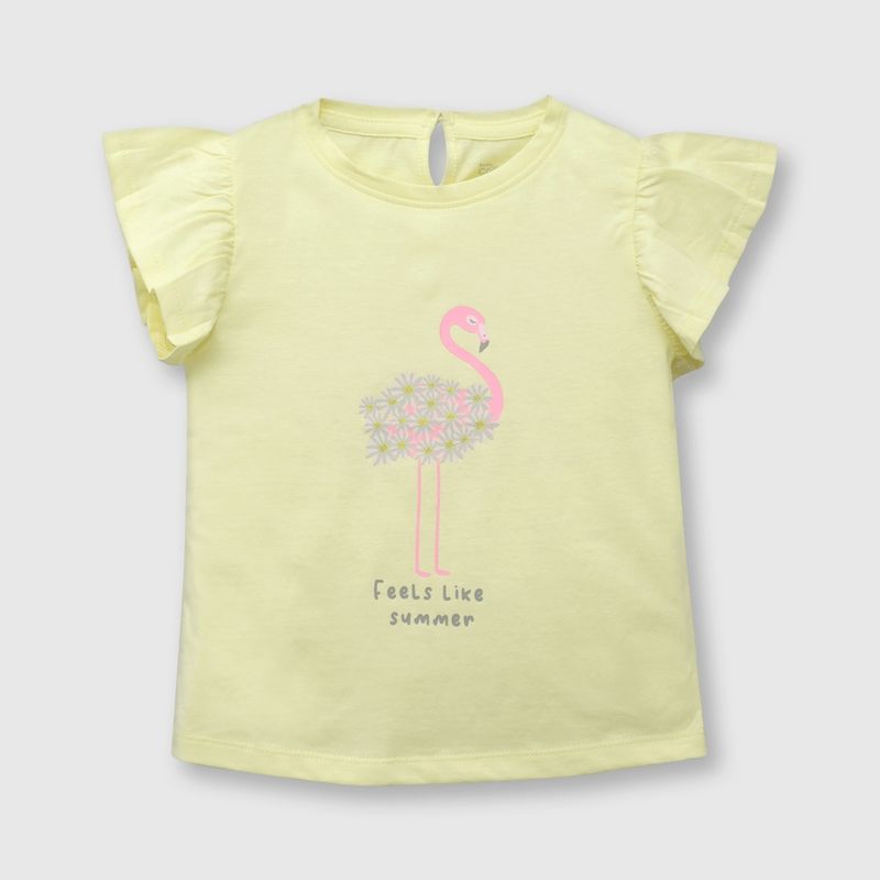 COLLOKY - Polera de bebé niña flamenco sun (3 a 36 meses) 6-9 meses