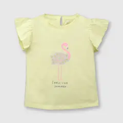 COLLOKY - Polera de bebé niña flamenco sun (3 a 36 meses) 6-9 meses