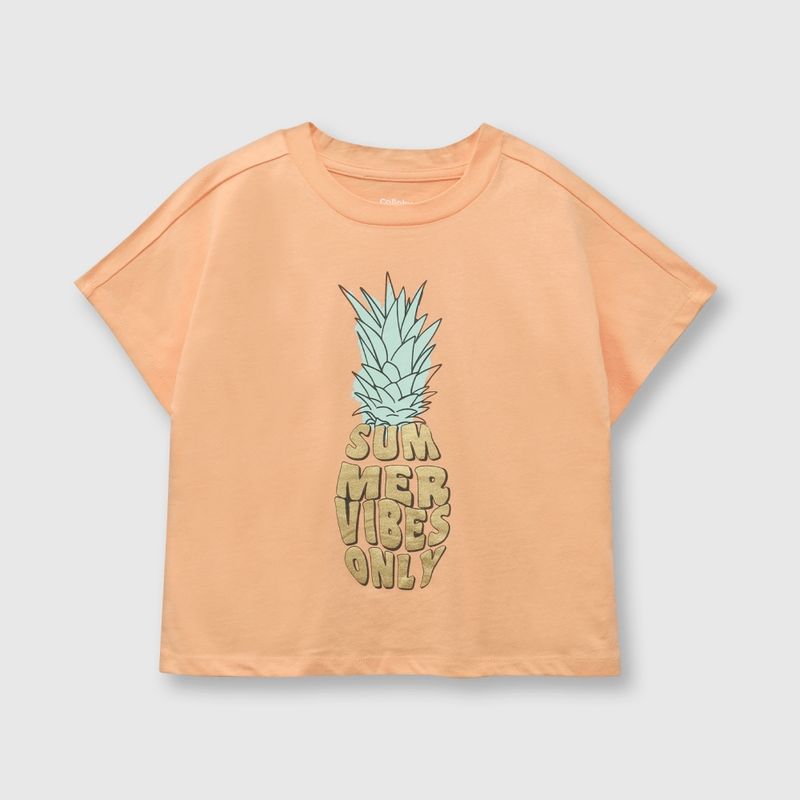 COLLOKY - Polera de niña piña salmon (2 a 12 años) 10 10