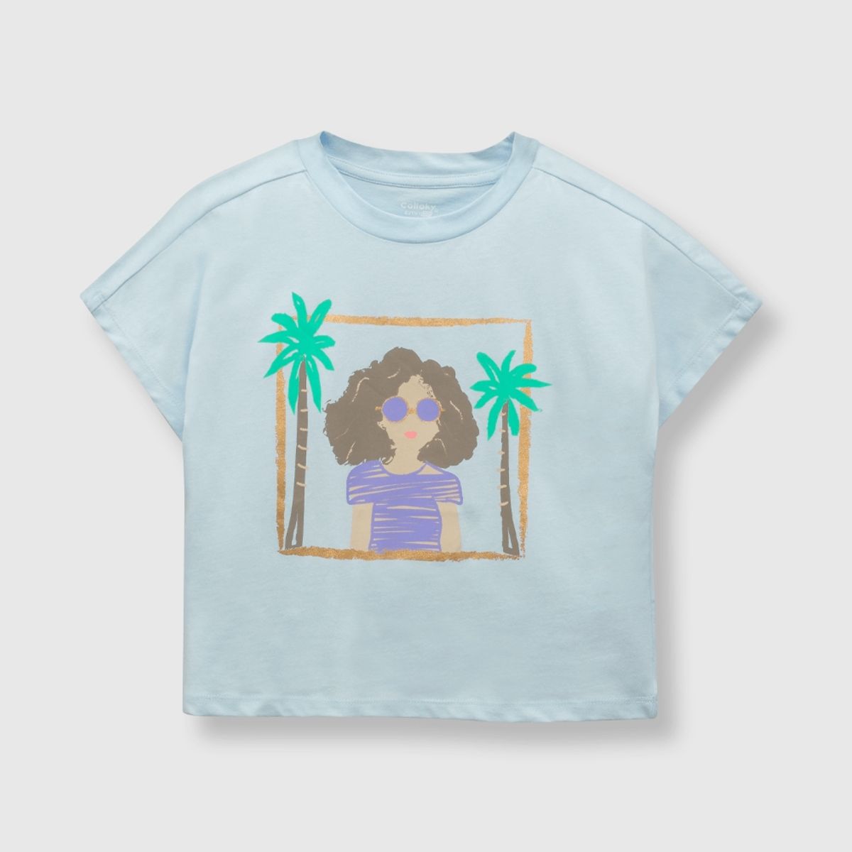 COLLOKY - Polera Niña Celeste 216177 Colloky