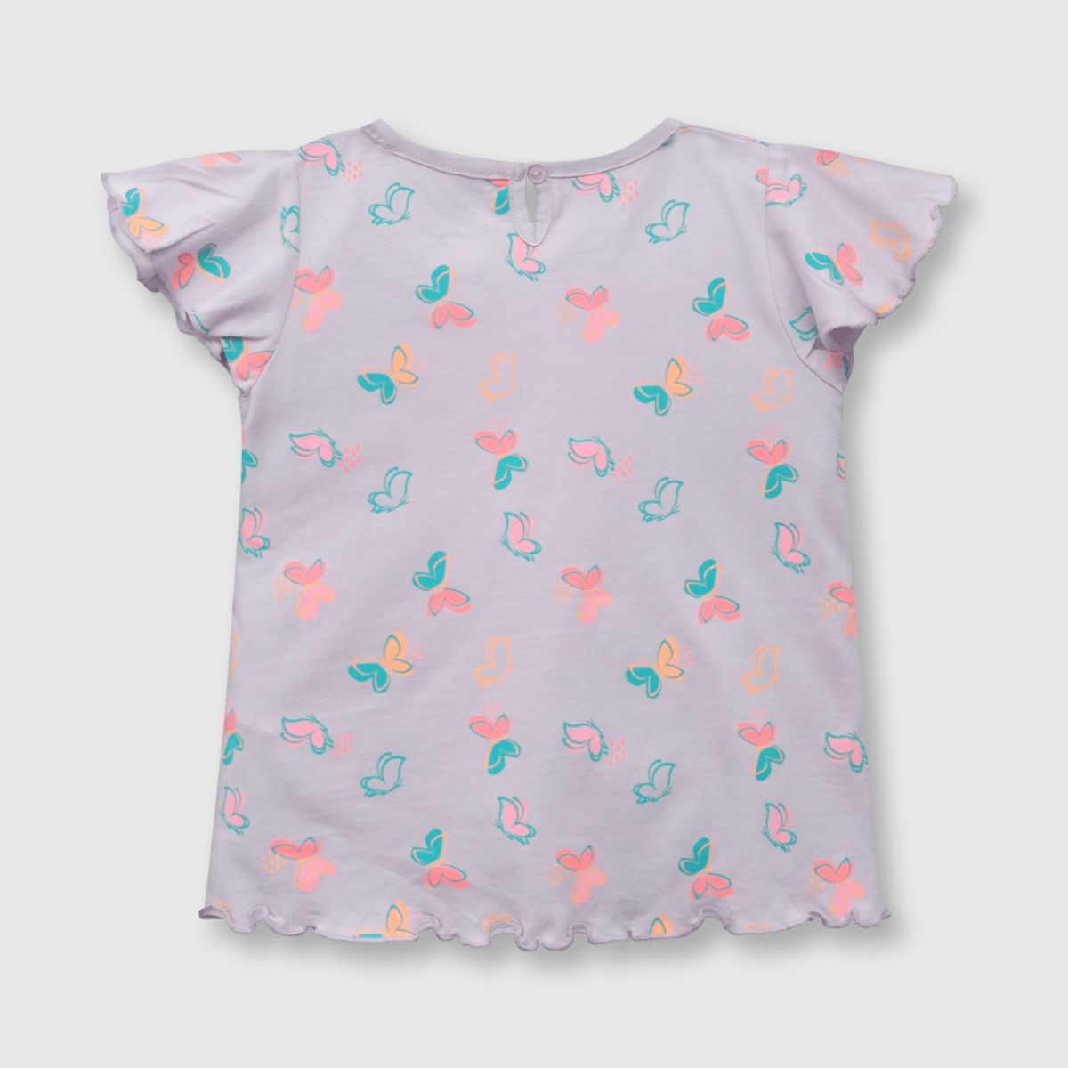 COLLOKY - Polera de bebé niña mariposas lila (3 a 36 meses) 12-18 meses