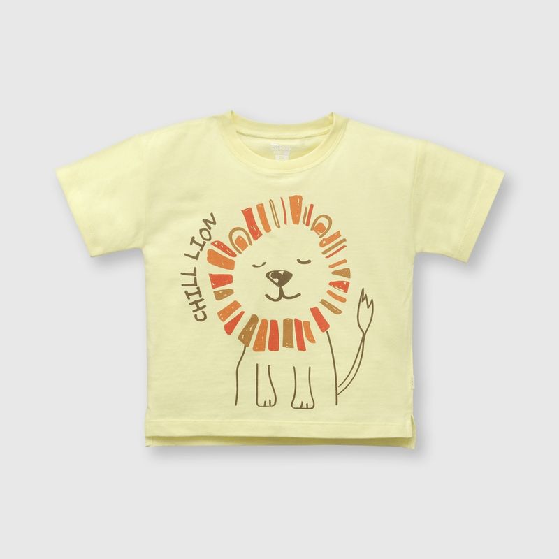 COLLOKY - Polera de bebe niño león amarillo / yellow (3 a 36 meses) 18-24 meses
