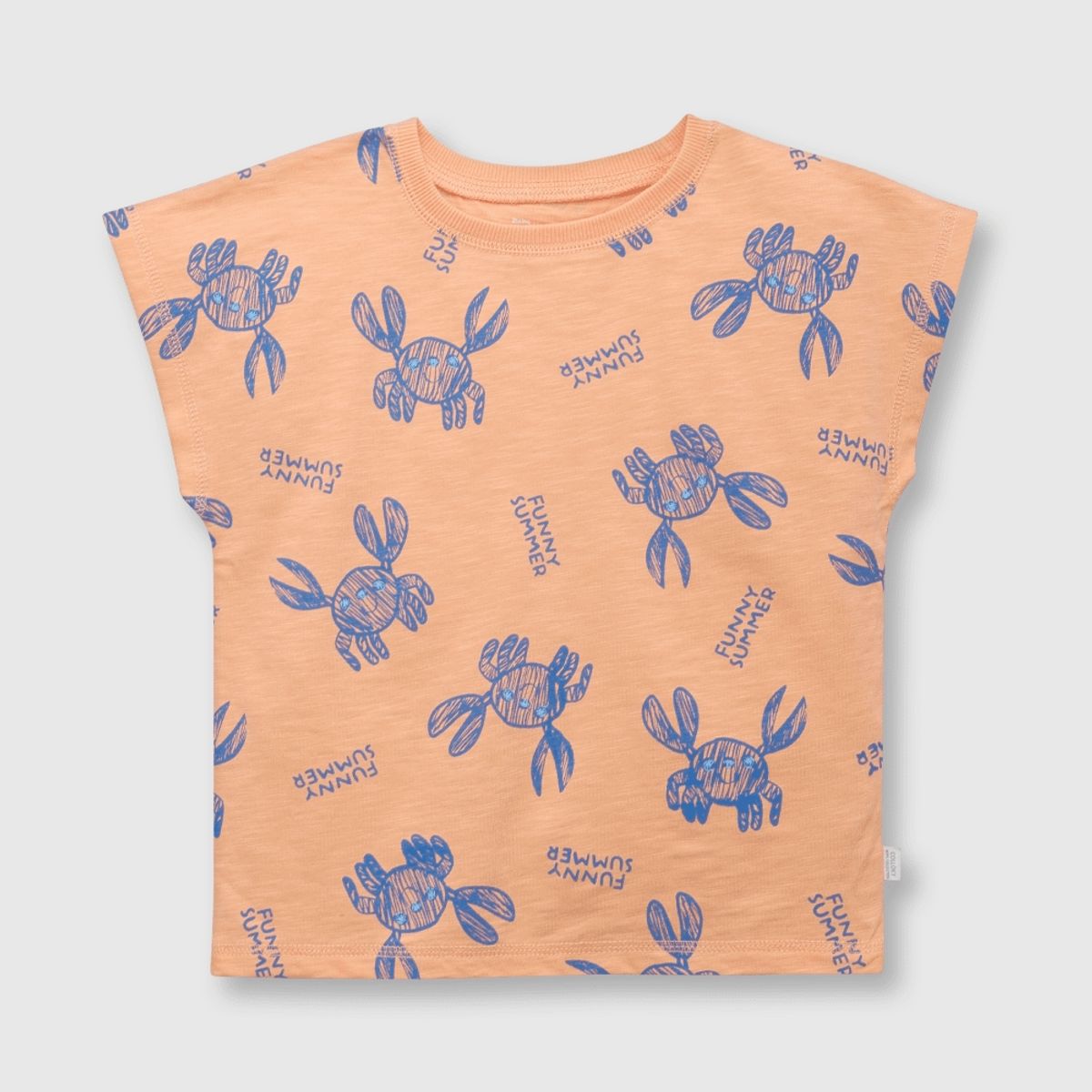 COLLOKY - Polera de bebé niño jaibas salmon (3 a 36 meses) 36 meses