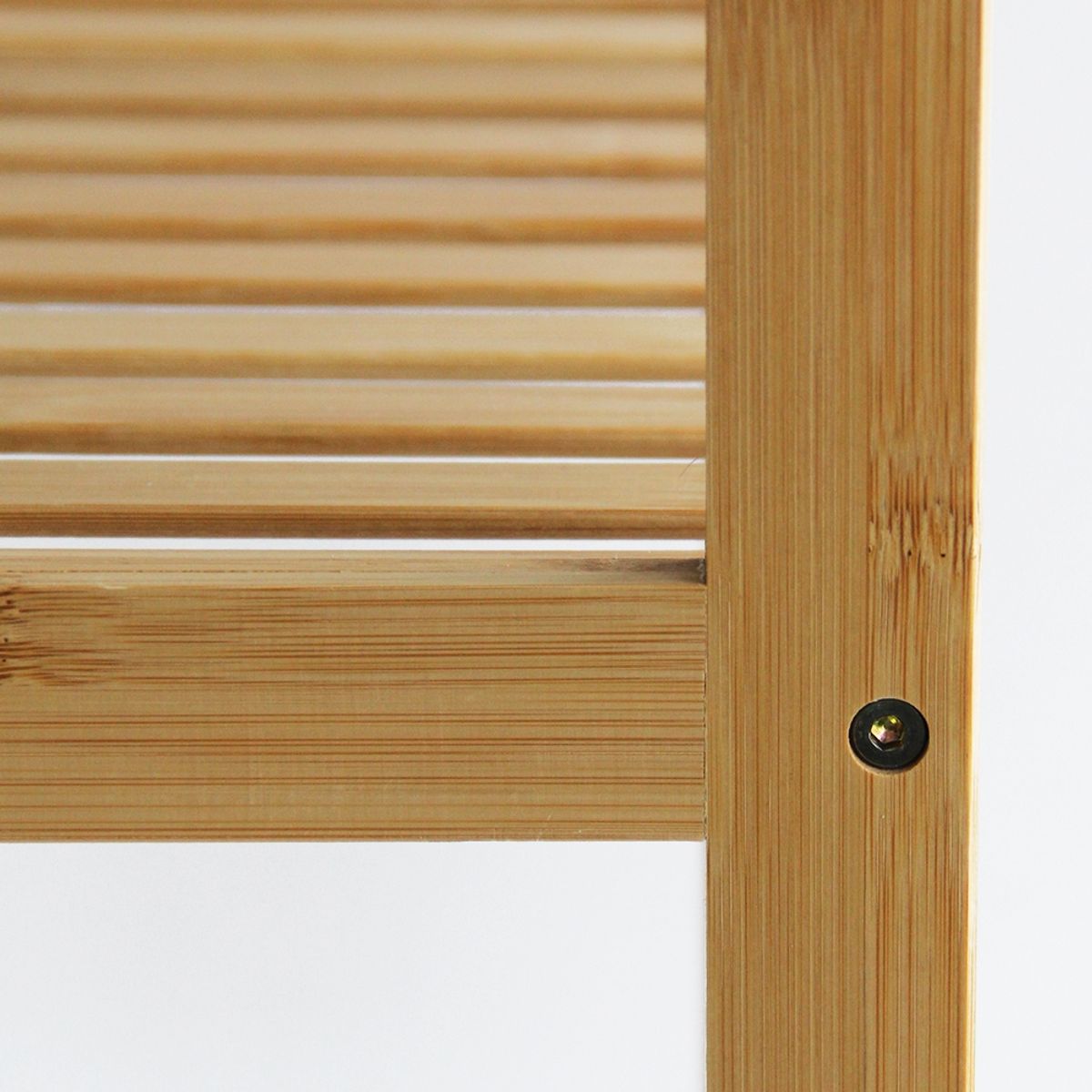 NEWTREE - Mueble Estante Repisa de Bambú 4 Pisos 36x33x110cm