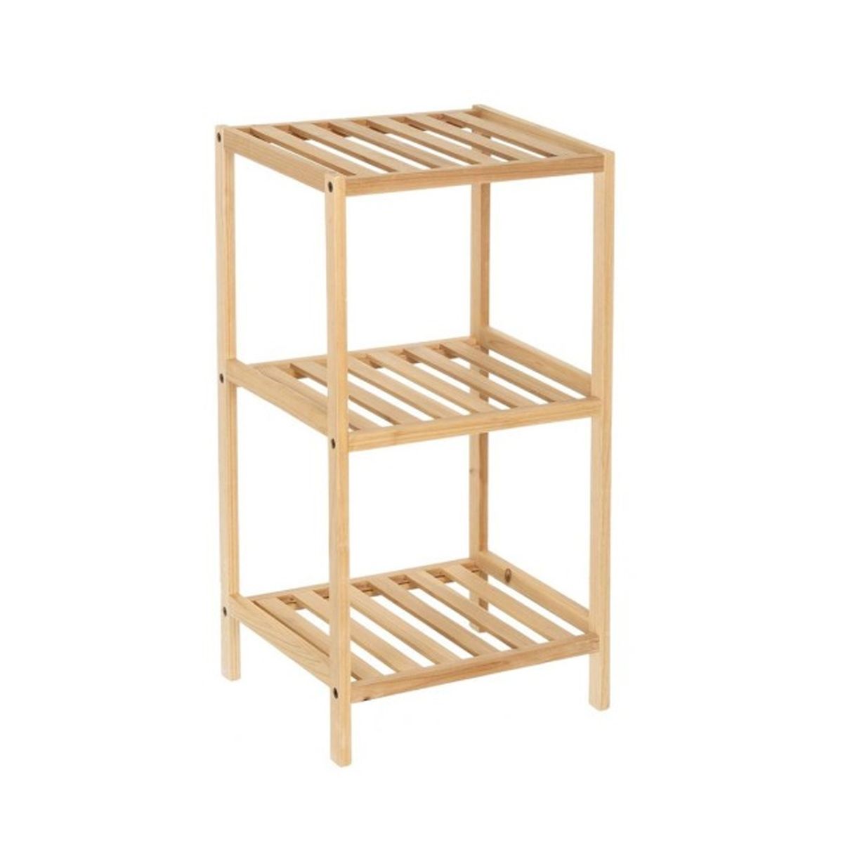 NEWTREE - Mueble Estante Organizador Repisa de Bambú 3 Pisos 36x33x80cm