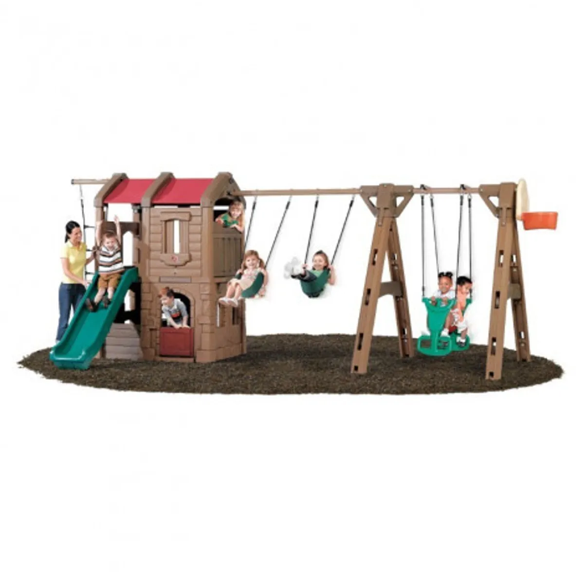 STEP 2 - Columpio y Casa de Juego Infantil Adventure Lodge 2 Step2