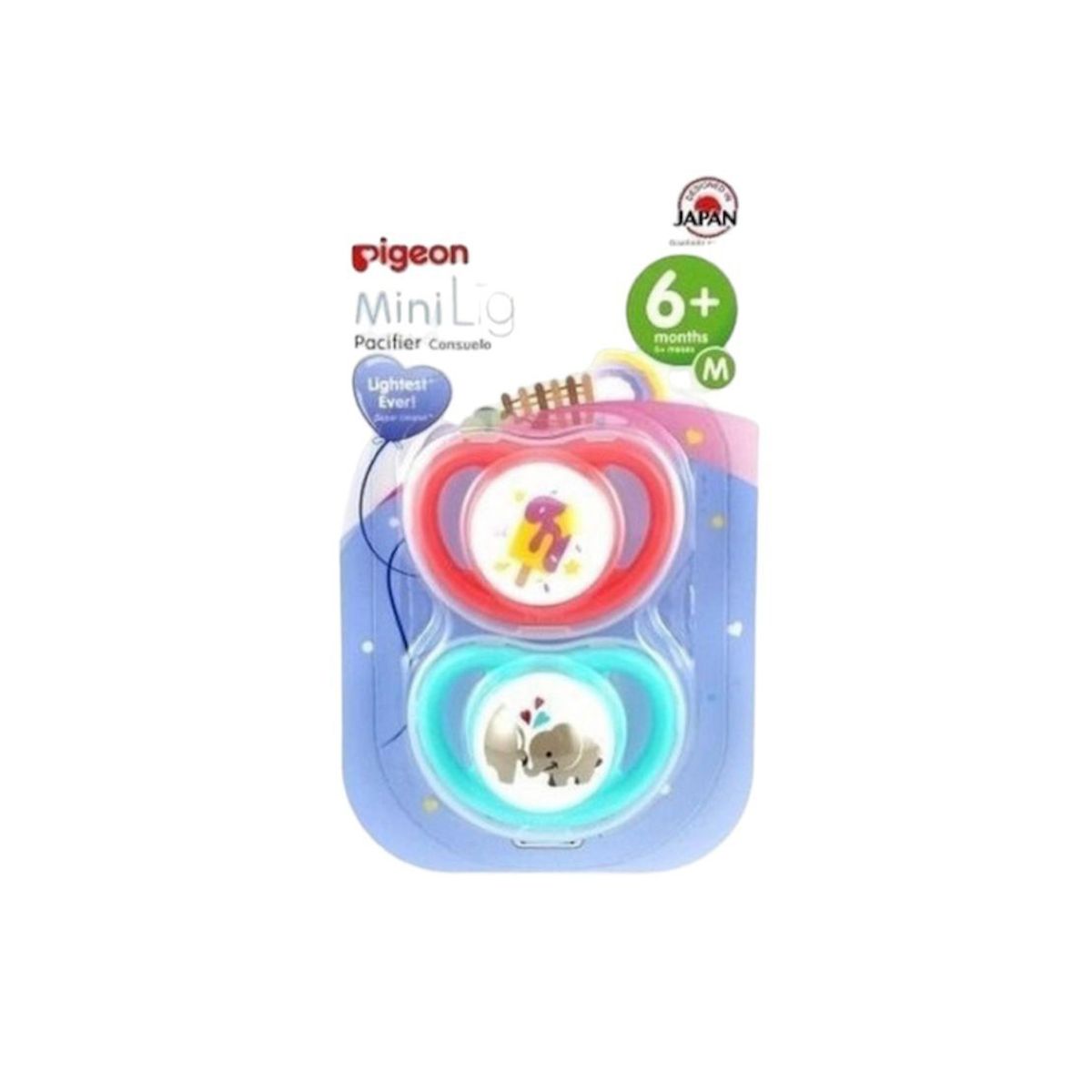 PIGEON - Chupete de entretención 6-12m x2 Pigeon niña