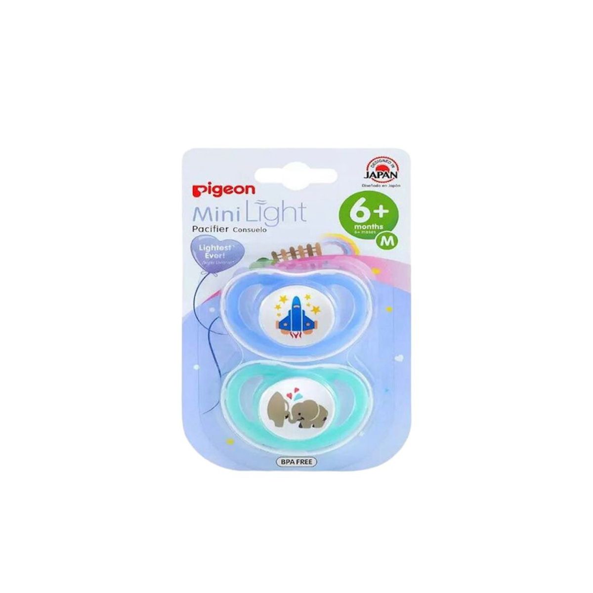 PIGEON - Chupete de entretención 6-12m x2 Pigeon niño