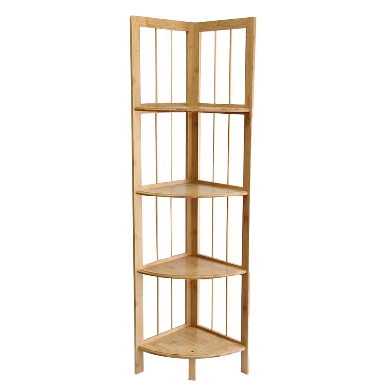 NEWTREE - Esquinero de Madera 4 Niveles 30x30x123cm