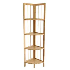 NEWTREE - Esquinero de Madera 4 Niveles 30x30x123cm