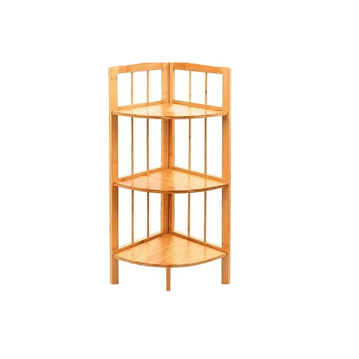 NEWTREE - Esquinero de Madera 3 Niveles 30x30x100cm