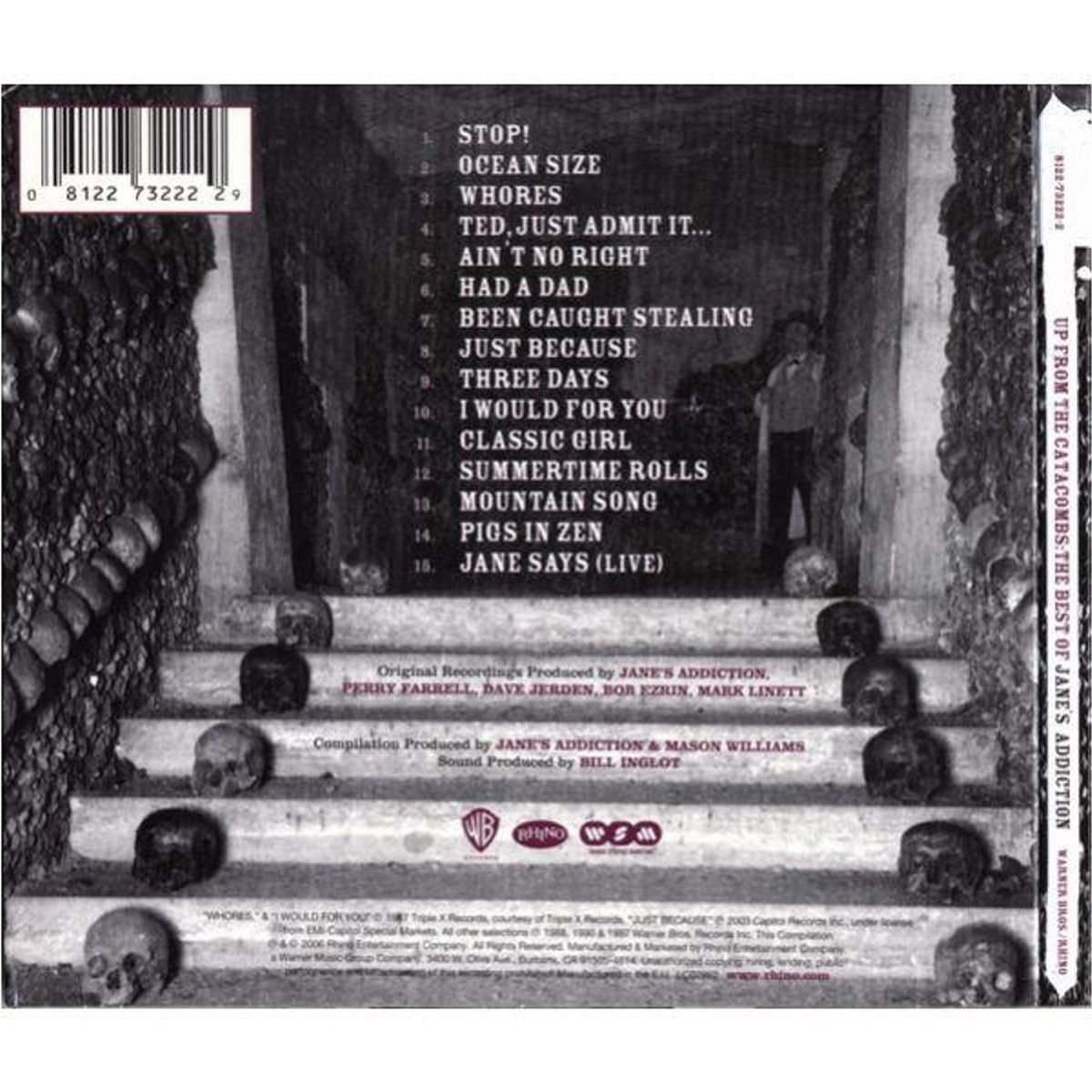 HITWAY MUSIC - JANES ADDICTION - UP FROM THE CATACOMBS - CD HITWAY MUSIC