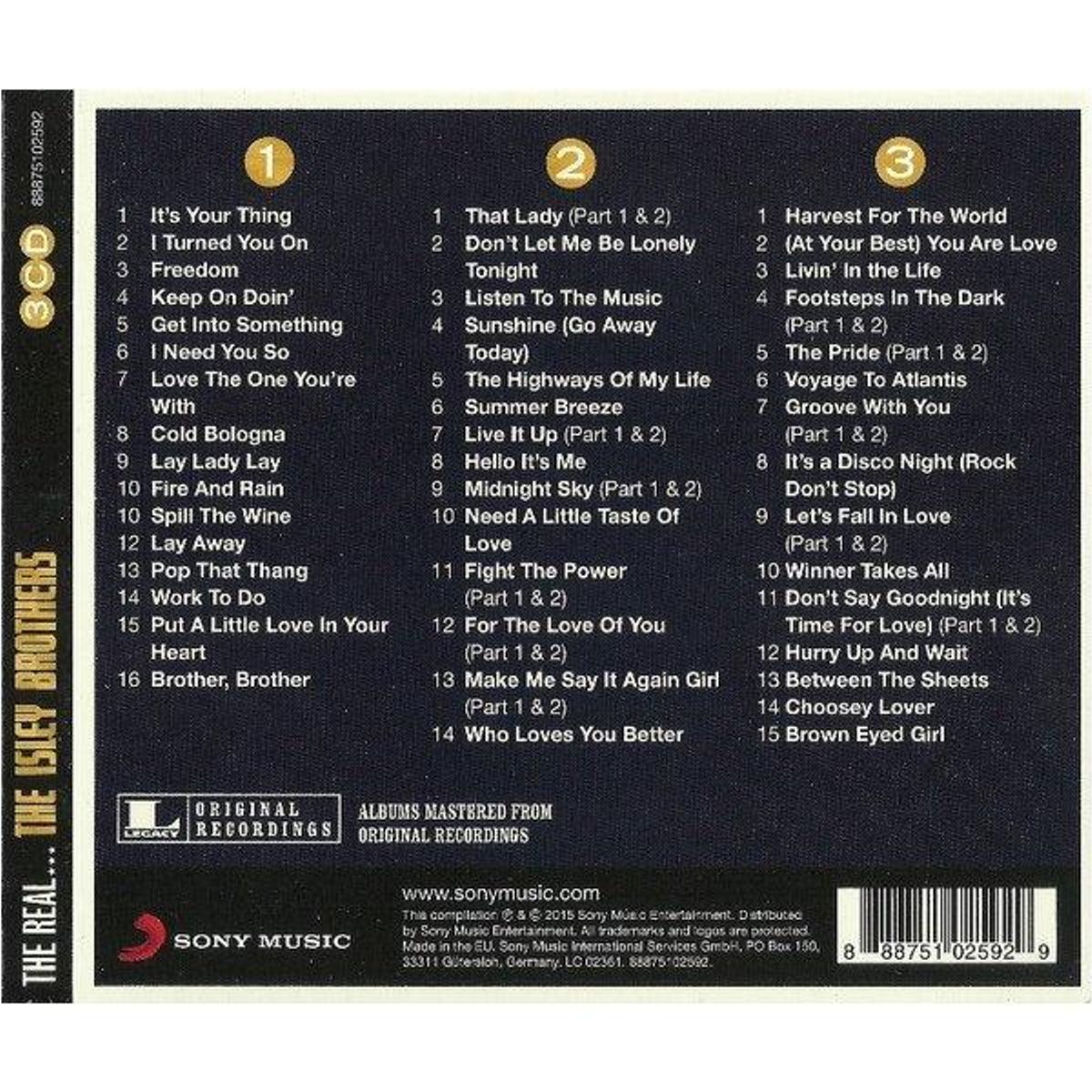 HITWAY MUSIC - ISLEY BROTHERS - REAL ISLEY BROTHERS (3CD) - CD HITWAY MUSIC
