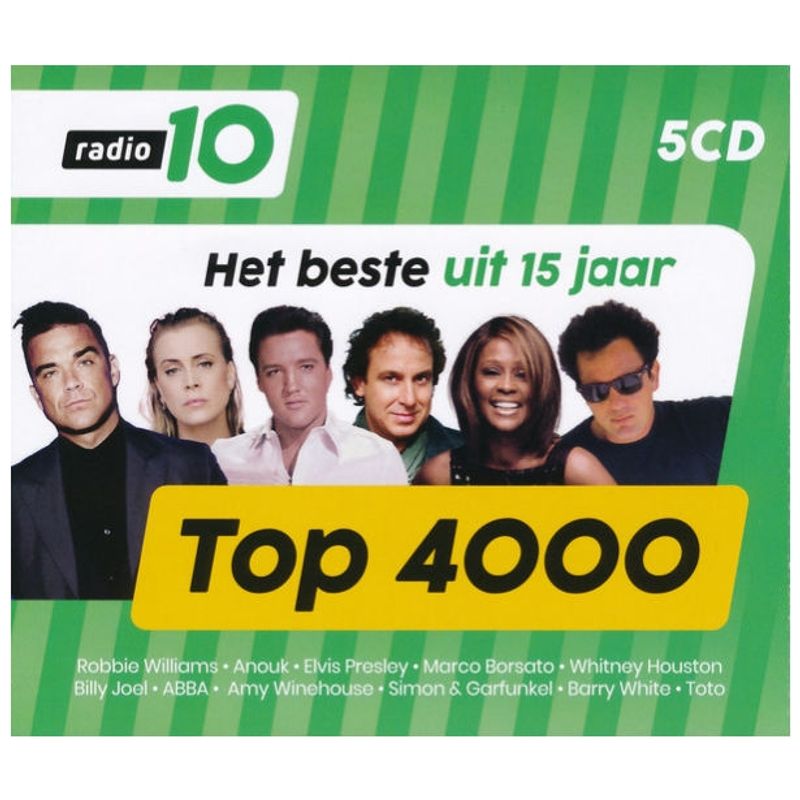 HITWAY MUSIC - TOP 4000 - HET BESTE UIT DE RADIO 10 (5CD) - CD HITWAY MUSIC