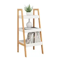 NEWTREE - Mueble Organizador Estante de Madera Bambú 3 Bandejas 35x31x80cm