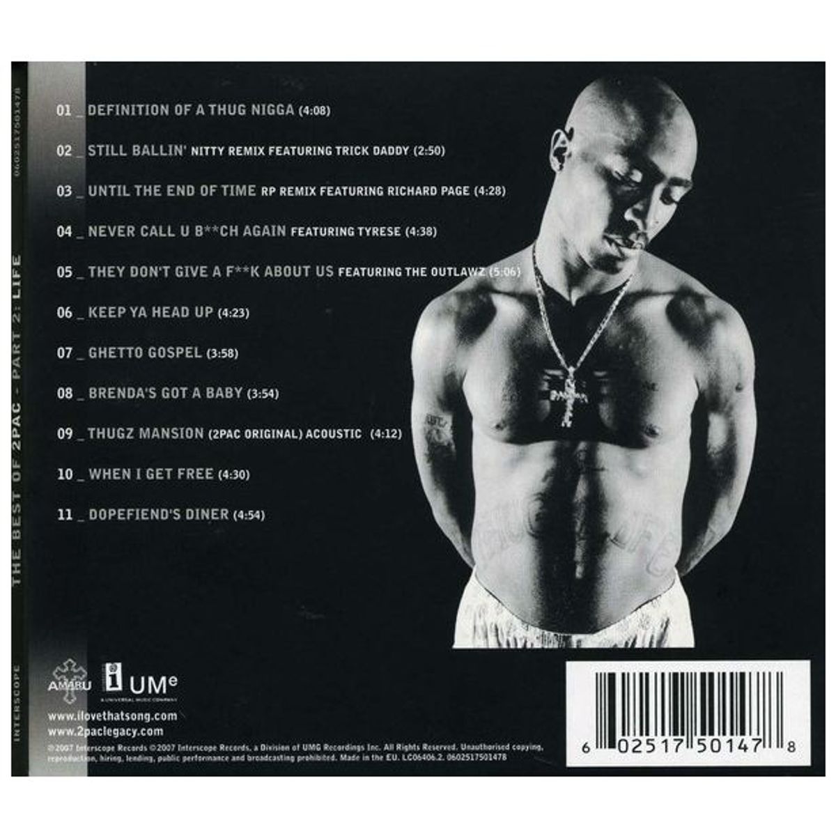 HITWAY MUSIC - 2PAC - BEST OF - PART 2: LIFE - CD HITWAY MUSIC