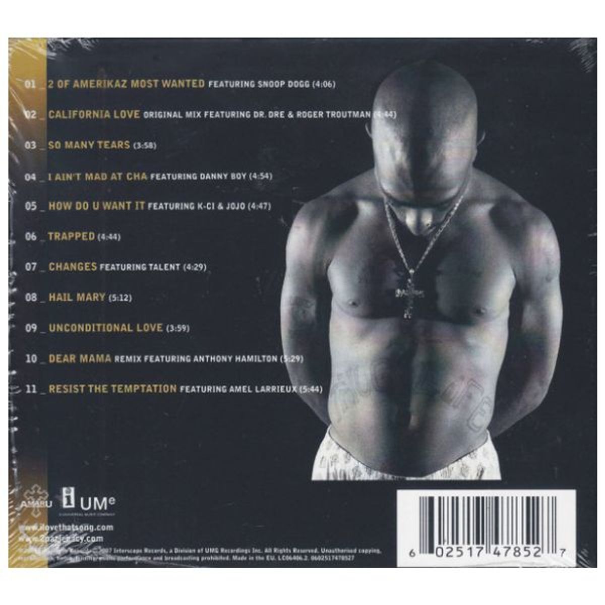 HITWAY MUSIC - 2PAC - BEST OF - PART 1: THUG - CD HITWAY MUSIC