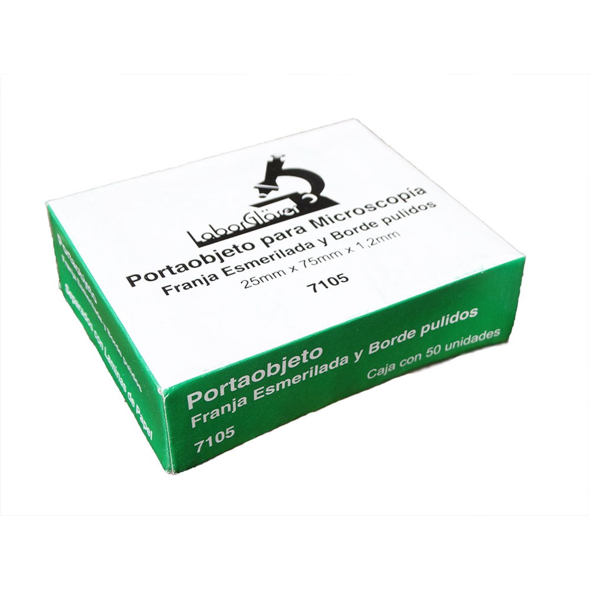 GENERICO - Portaobjetos Franja esmerilada bordes pulidos 50 unidades