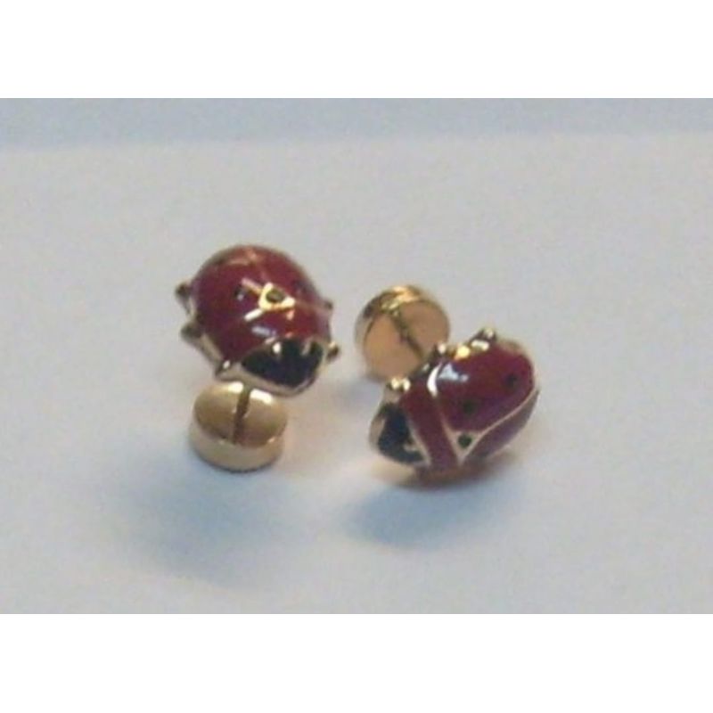 GENERICO - Aros oro chinitas esmaltadas abridores