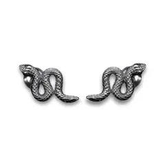 ROSETT - Aros de Serpiente Texturados Plata Ley 925