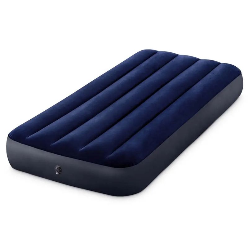 NOVYSTOR - Colchón inflable Intex 1 Plaza Camping Fiber-Tech Dura Beam
