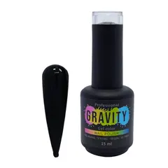 GRAVITY - Negro Esmalte Permanente Profesional 15ml 043.