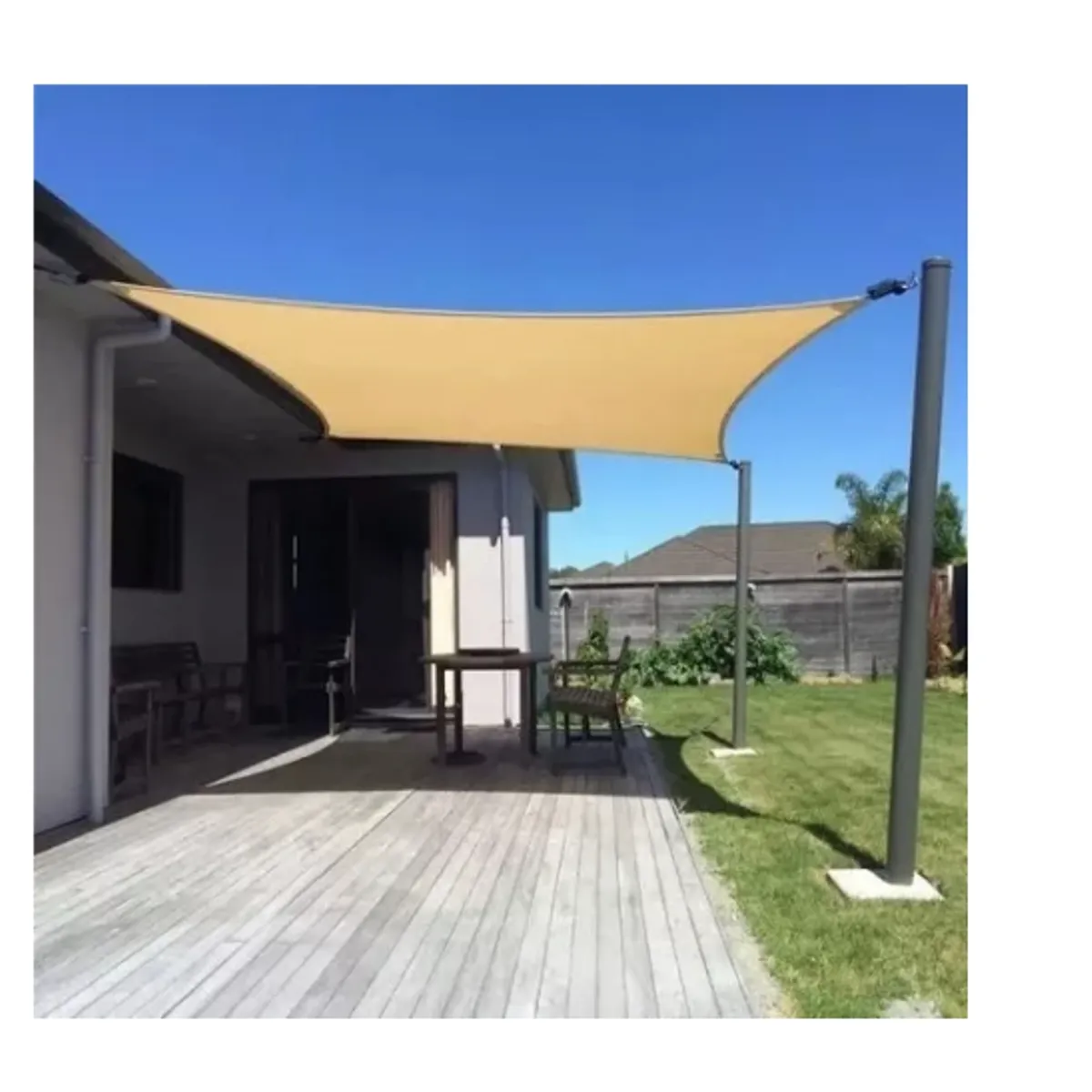 ESHOPANGIE - Carpa Lona Vela Sombra Cuadrada  5 Mts X 5 Mts