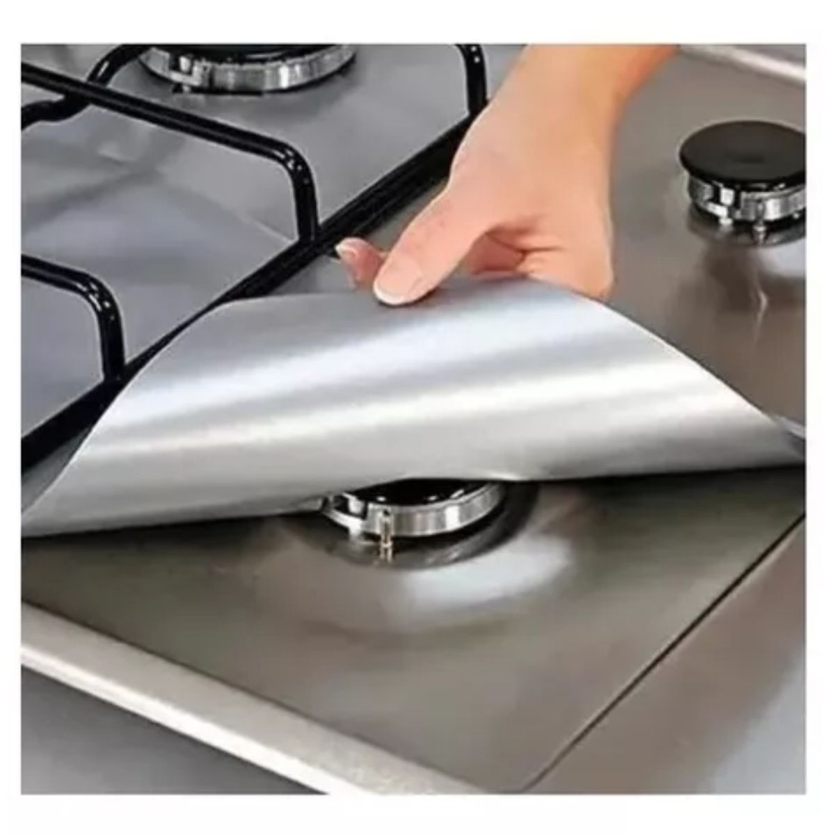 OEM - Pack 12 Lamina De Aluminio Protector Para Cocina A Gas