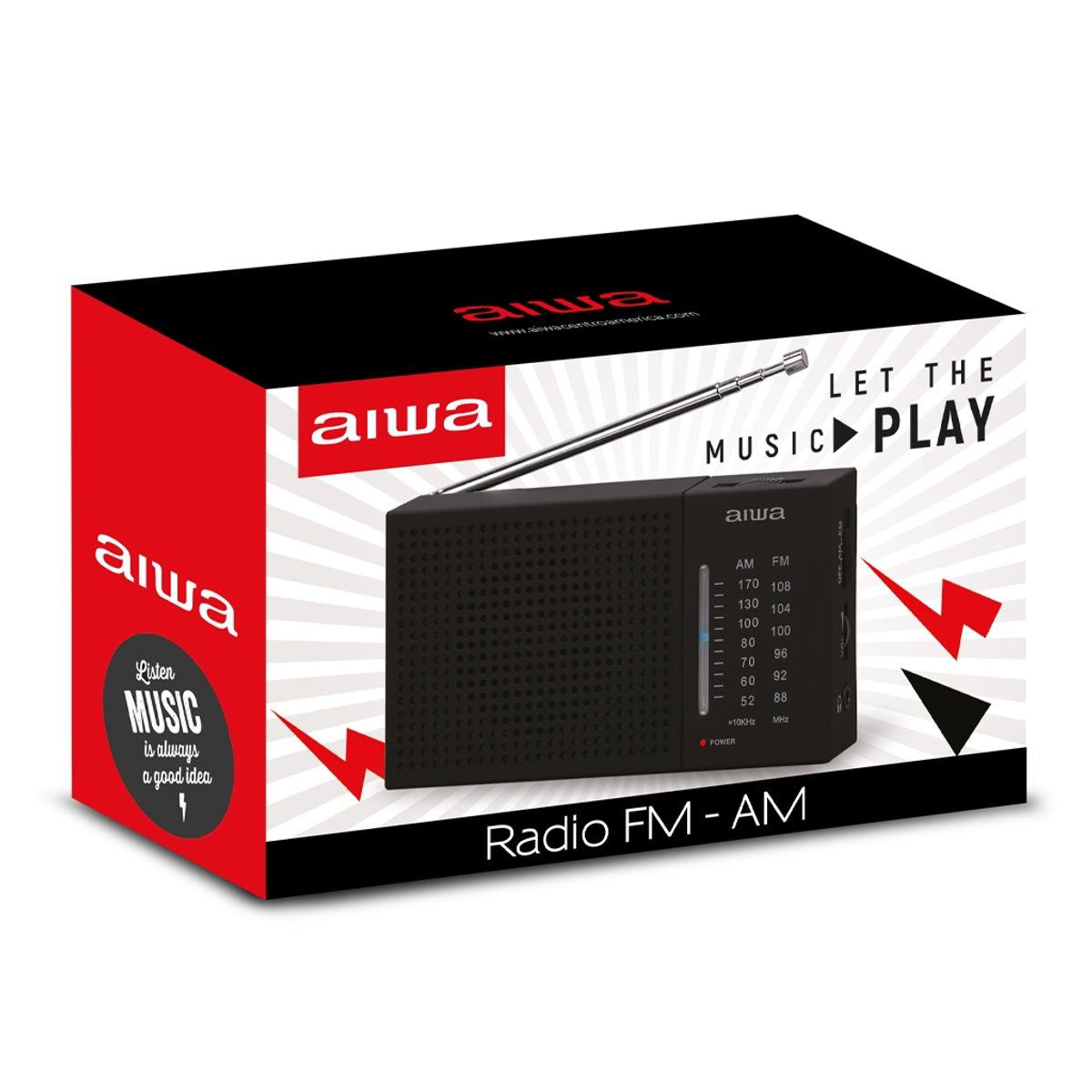 AIWA - Radio analogico AM-FM de bolsillo AWFML2