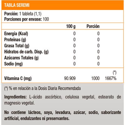 Imagen 2 del producto Vitamina C 1000 mg (250 caps)