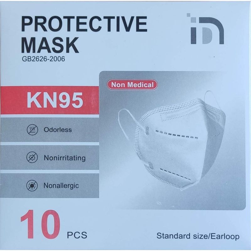 GENERICO - Mascarilla K N95 Certificadas Pack 100 Unidades Blanca