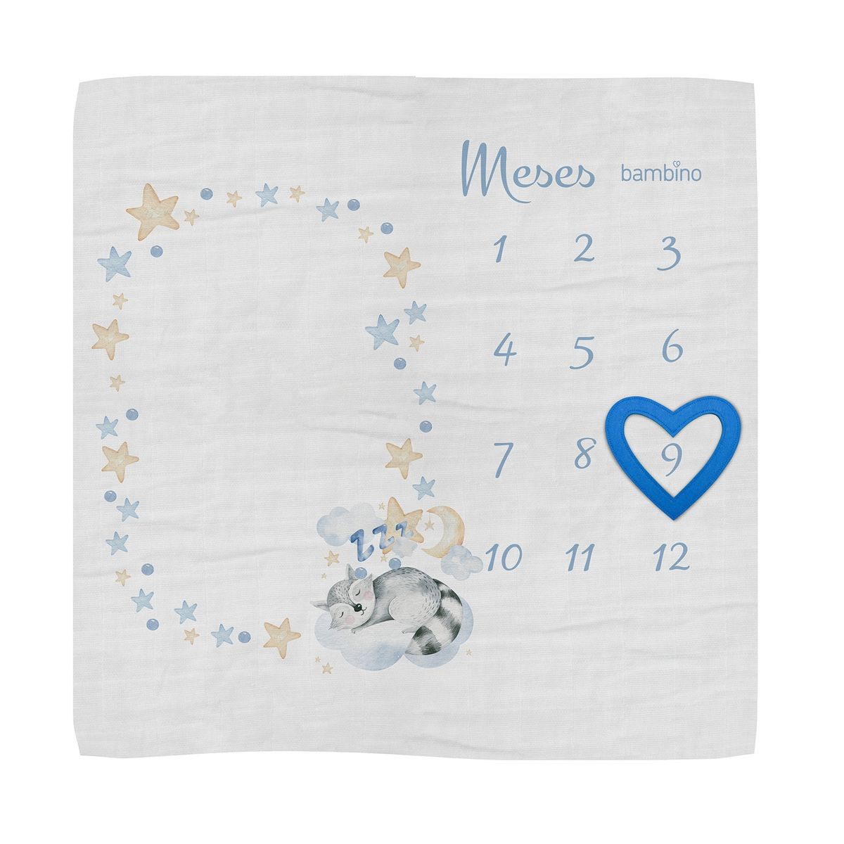 BAMBINO - Manta para contar meses bebé niño