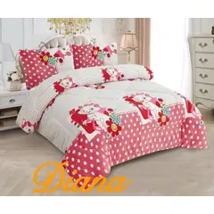 DIANA - PLUMON 1.5 PLAZA DISEÑO GATITA TELA PLUSH CON CHIPORRO QUITA FRIO
