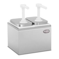 Dispensador de salsa 2x2 Lt. Acero Inoxidable