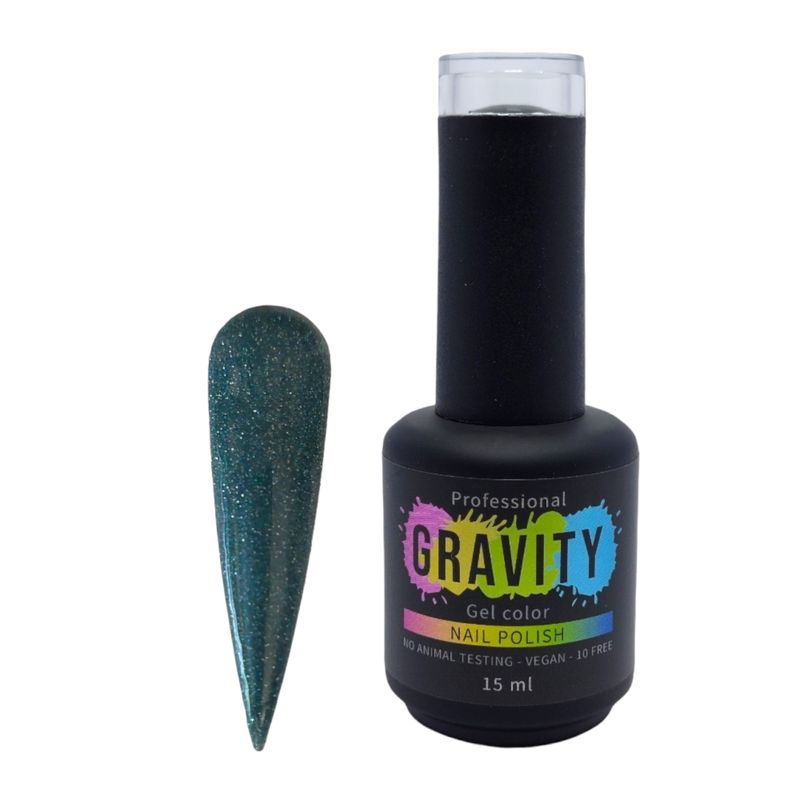 GRAVITY - Reflective Turquesa Esmalte Permanente Profesional 15ml 059.