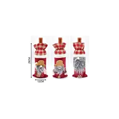 GENERICO - Bolsas Navideñas Para Botellas De Vino